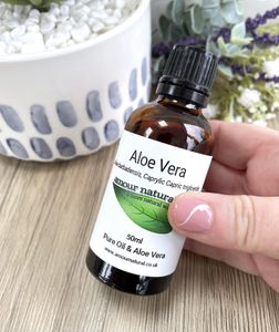Aloe vera infused coconut oil 50ml, The Holistic Hamper skin care gifts
