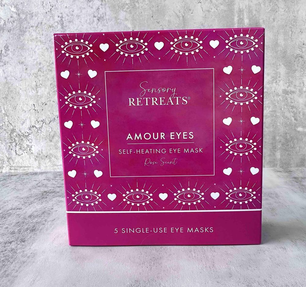 self heating eye masks boxes, amour eyes