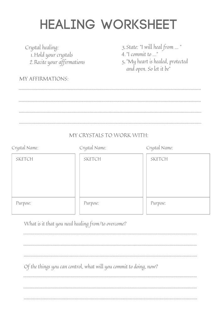 Chakra workbook internal page