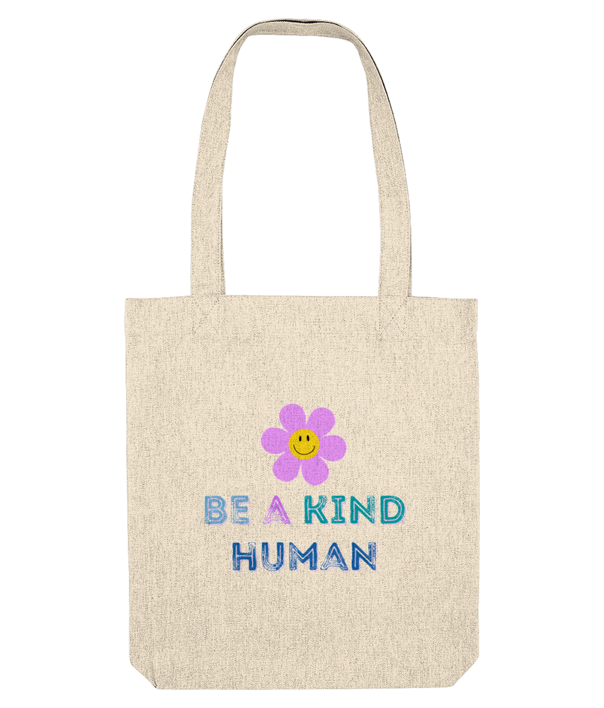 be a kind human cotton tote bag in natural, the holistic hamper