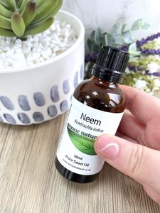 neem oil 50ml bottle, the holistic hamper natural skincare
