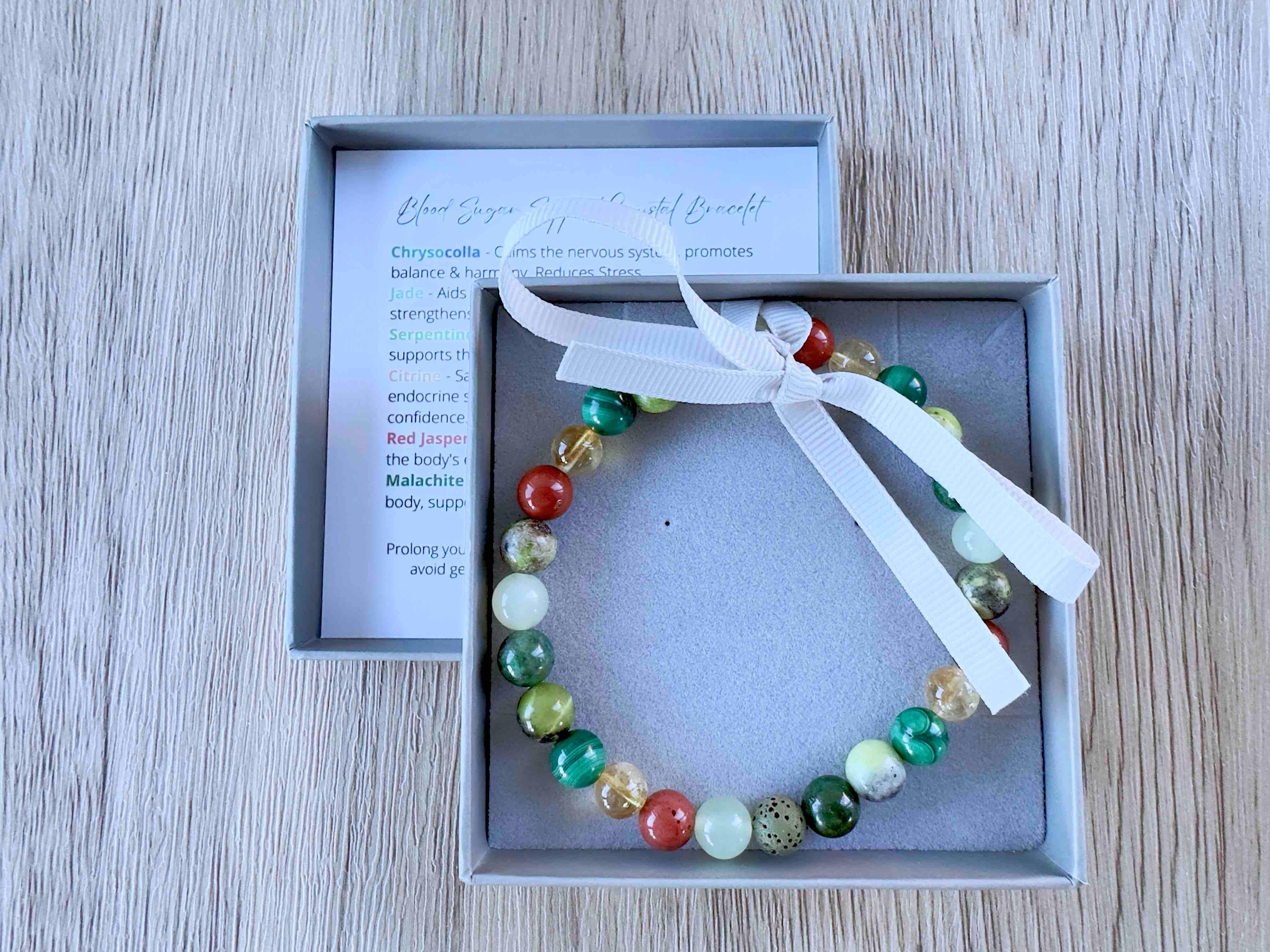 Anxiety & Stress Beaded Crystal Bracelet