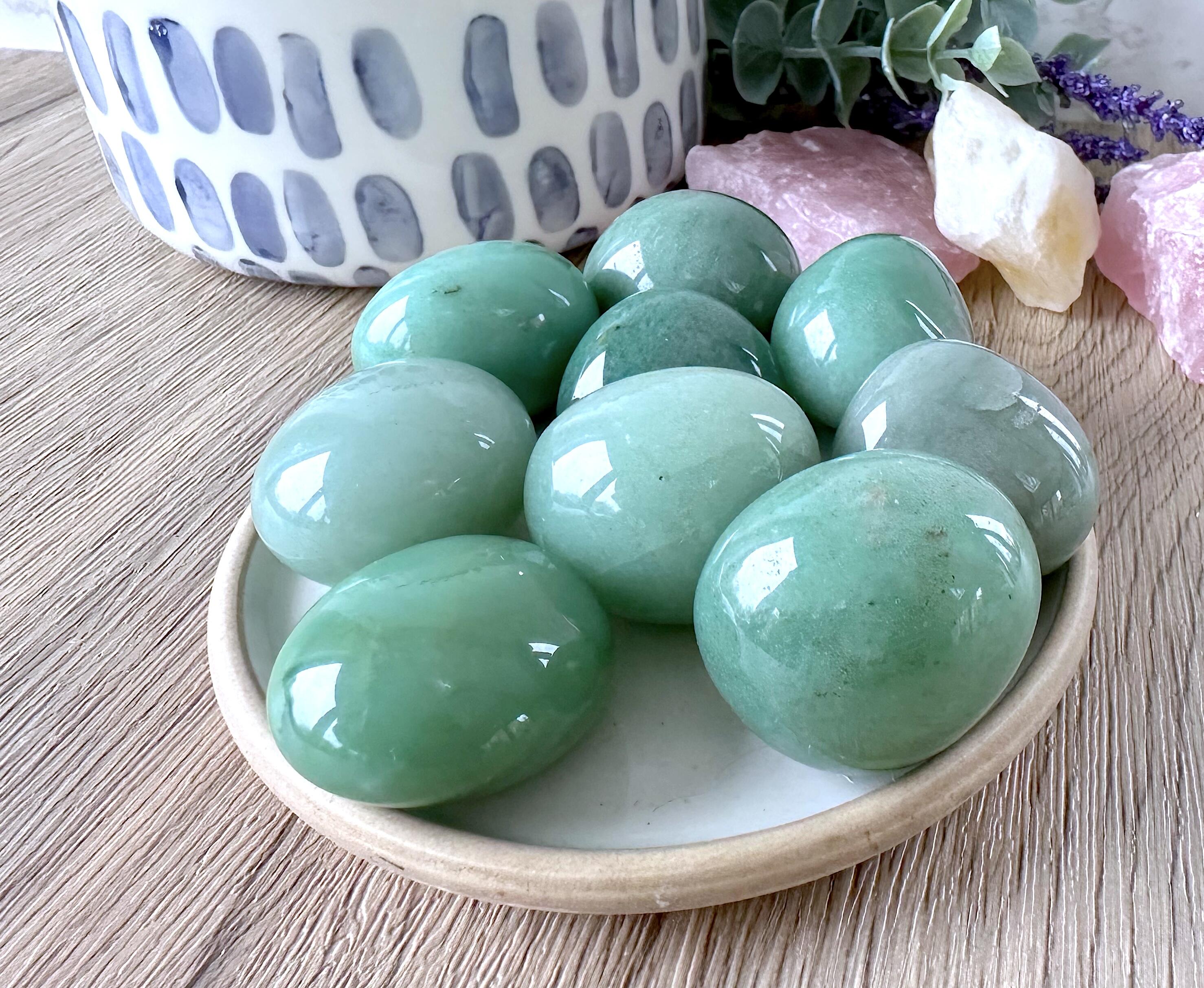 green aventurine tumbles