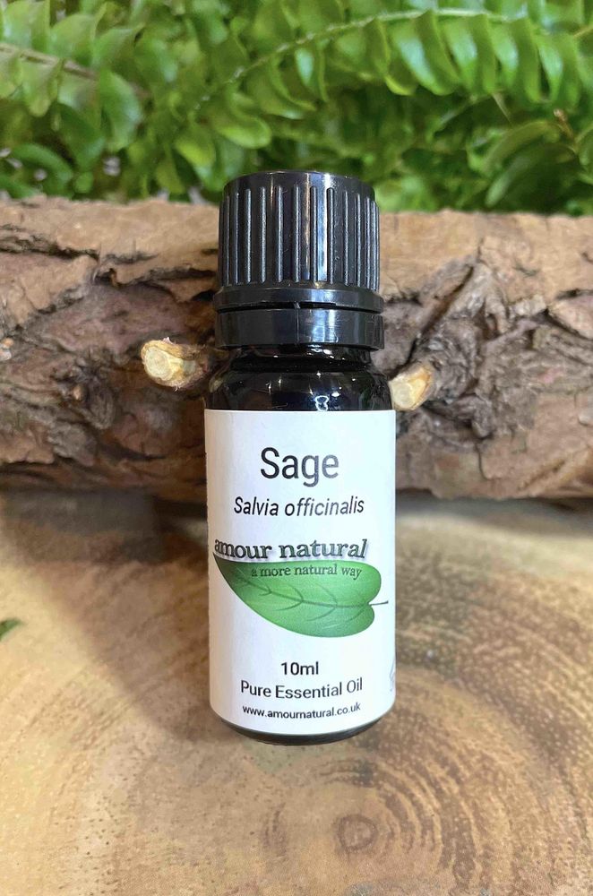 Sage 10ml Essential Oil, The Holistic Hamper, online crystal healing shop UK