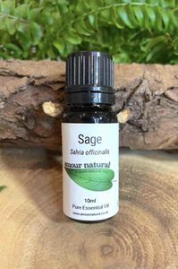 Sage 10ml Essential Oil, The Holistic Hamper, online crystal healing shop UK