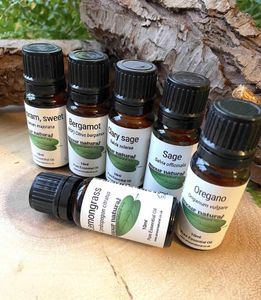 group of pure essential oils 10ml