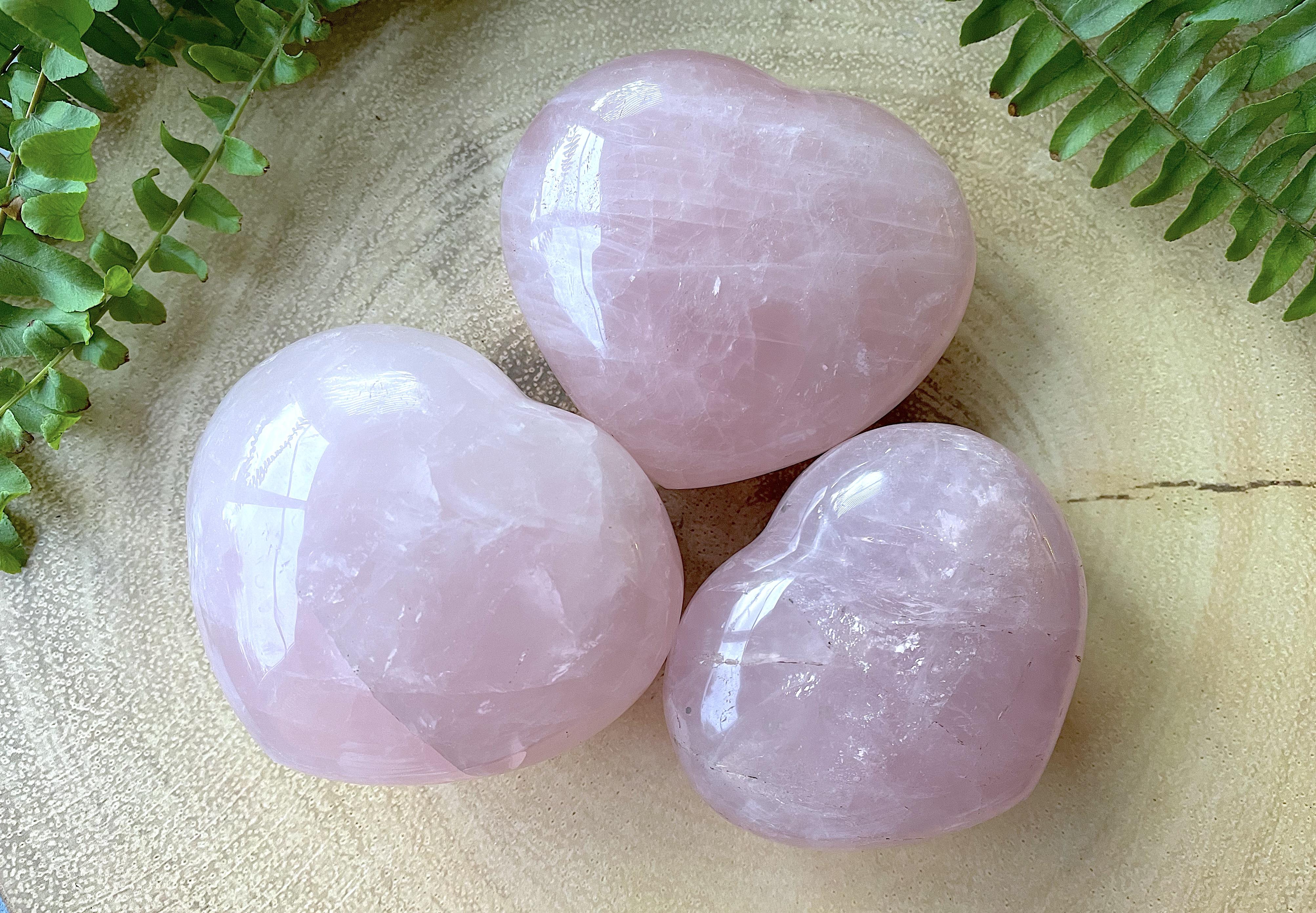 Rose Quartz Large Crystal Heart for Love, Self Love & Compassion, The Holistic Hamper, online crystal shop UK