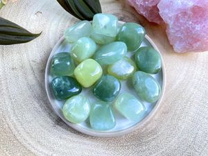 New Jade Serpentine Crystal Healing Tumble Stone, The Holistic Hamper, online crystal healing shop UK