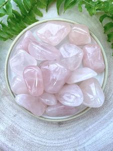 Rose quartz tumbled stones rocks, pink quartz gifts, UK online crystal shop Lincolnshire
