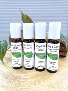 Essential oil pulse point roller ball set of four, aromatherapy, The Holistic Hamper