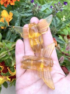 Yellow fluorite crystal bee, healing crystals, The Holistic Hamper
