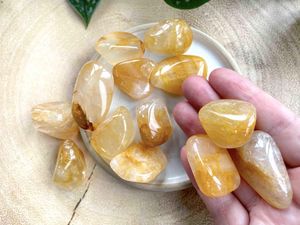 Golden Healer Quartz, Hematoid Quartz Tumble Stones, UK Crystal Shop The Holistic Hamper