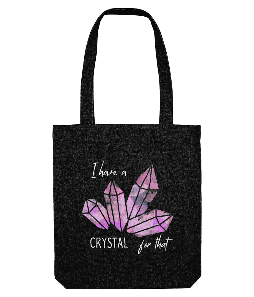 I have a crystal for that ladies black tote bag, the holistic hamper