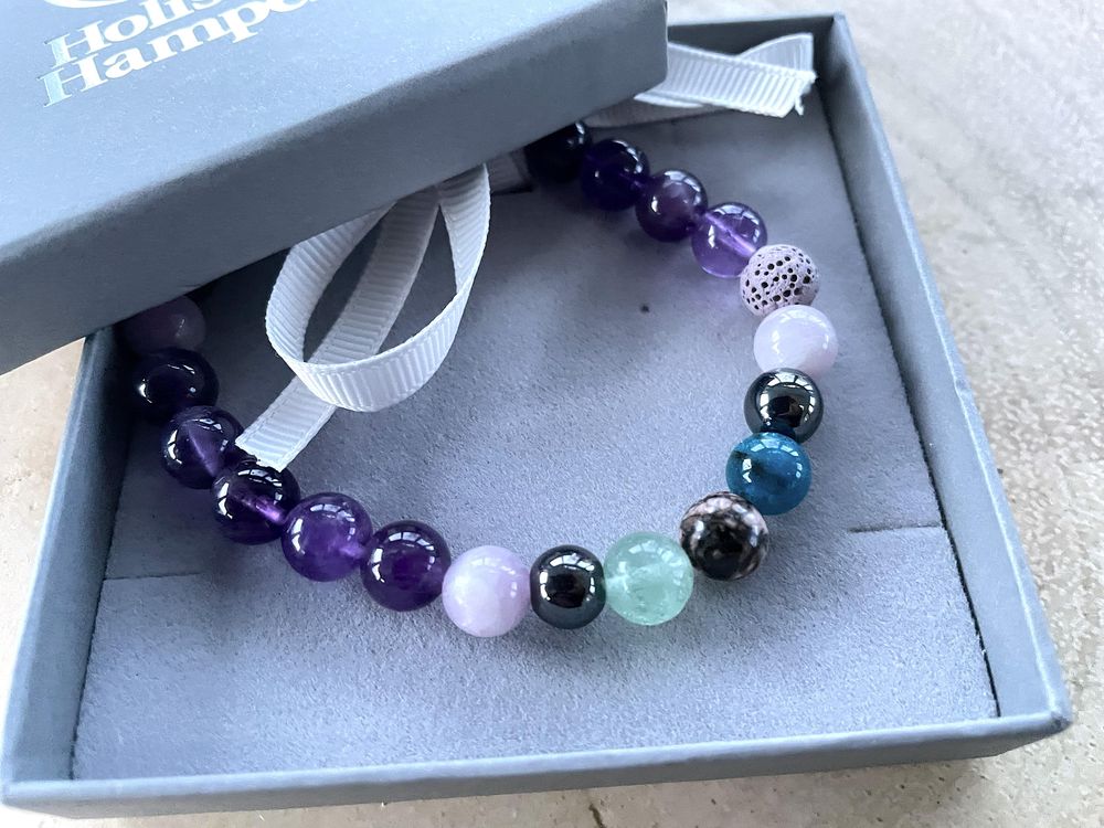 The Holistic Hamper arthritis crystal bracelet in branded gift box