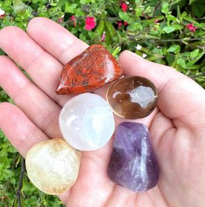 cancer treatment support crystals set of five tumbled stones