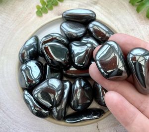 Hematite Tumble Stone Crystal for Grounding Protection Stress and Anxiety, The Holistic Hamper, online crystal shop UK