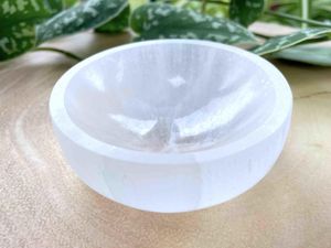 White selenite crystal charging bowl, healing crystals, The holistic hamper crystal shop