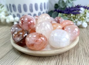 fire quartz or red hematoid quartz tumbles grade A, The Holistic Hamper Crytstals shop UK