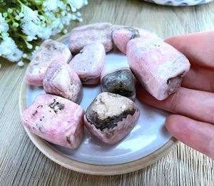 rhodochrosite crystal tumblestones large the holistic hamper UK online crystal shop
