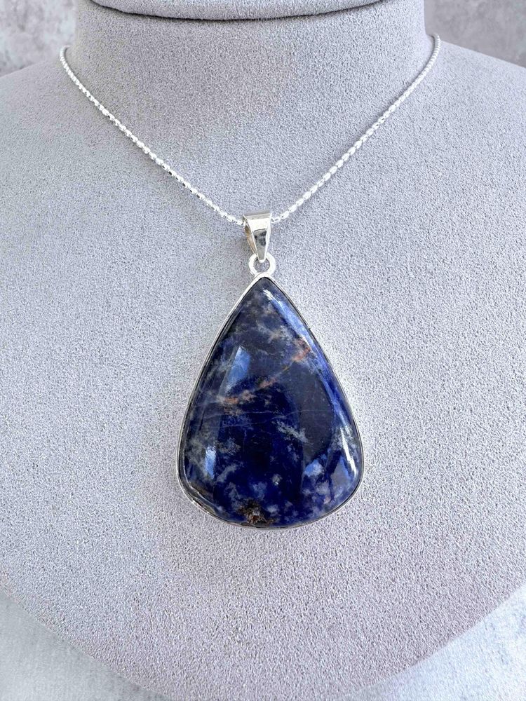 sodality crystal pendant in sterling silver and optional chain