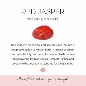 Red Jasper Crystal Tumbled Stones | Crystals For Energy and Focus