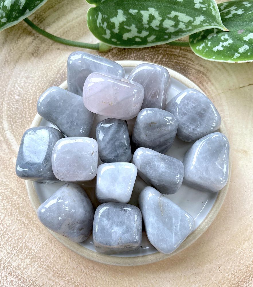 Luna Rose Quartz CrystaL Tumble Stone, The Holistic Hamper Crystal Online Shop UK