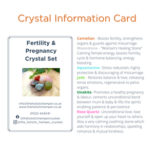 fertility crystals set information card
