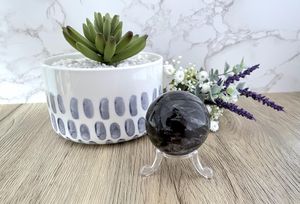 black moonstone crystal sphere, the holistic Hamper crystals UK online shop