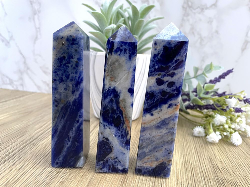 sodalite crystal towers group, the holistic hamper UK crystal shop