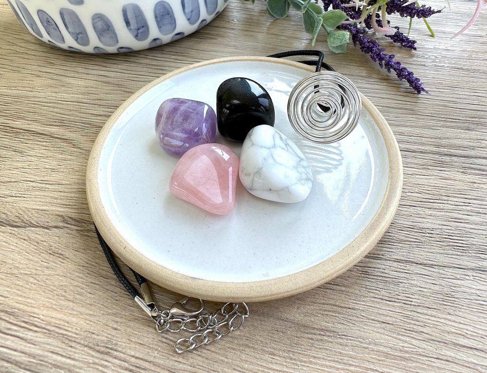 Healing Crystal Quartz Necklace / Fighting Cancer, Chronic Illness,  Invisible Illness, Rare Disease, Survivor Spoonie ANY RIBBON Color - Etsy UK