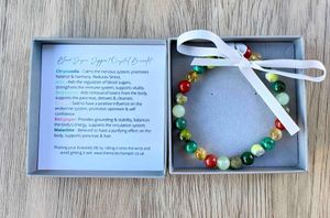Blood Sugar Diabetes support crystal bracelet in branded box