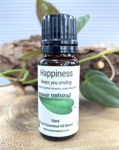 Happiness pure essential oil blend 10ml, the holistic hamper crystals