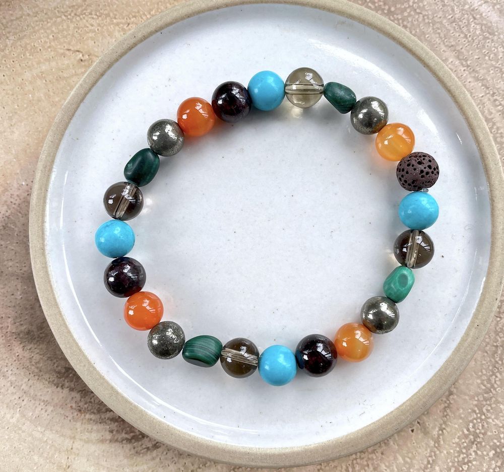 safe travelling crystal bracelet, travel gift for gap year, the holistic hamper