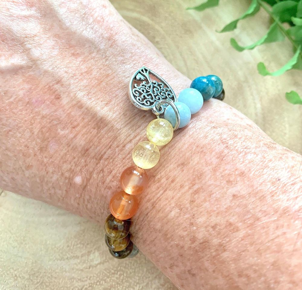 Prosperity & Success handmade crystal bracelet, The Holistic Hamper, online crystal shop UK