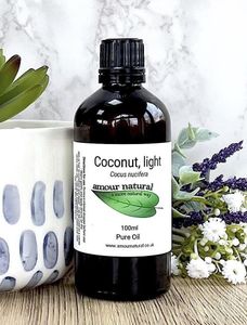 Coconut oil 100ml brown bottle, the holistic hamper natural skincare