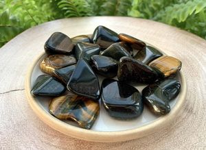 Tigers Eye Polished Tumbled Stone, The Holistic `Hamper, online crystal shop UK
