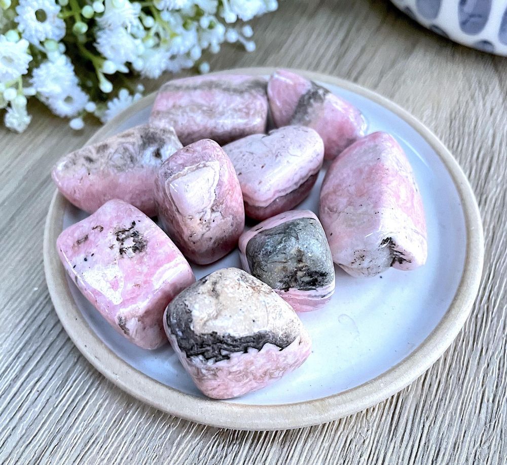 rhodochrosite crystal tumblestones large the holistic hamper UK online crystal shop