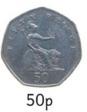 50p coin size