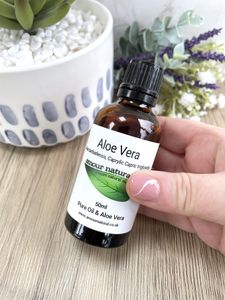 Aloe vera infused coconut oil 50ml, The Holistic Hamper skin care gifts