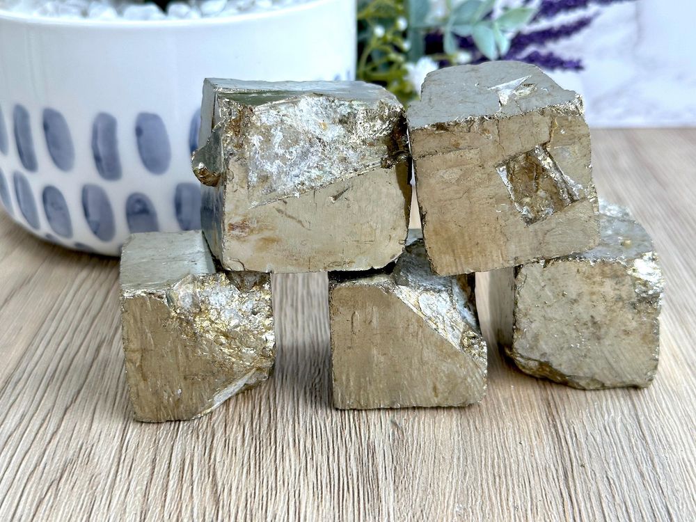 large pyrite crystal cubes often called fools gold, The holistic hamper crystals