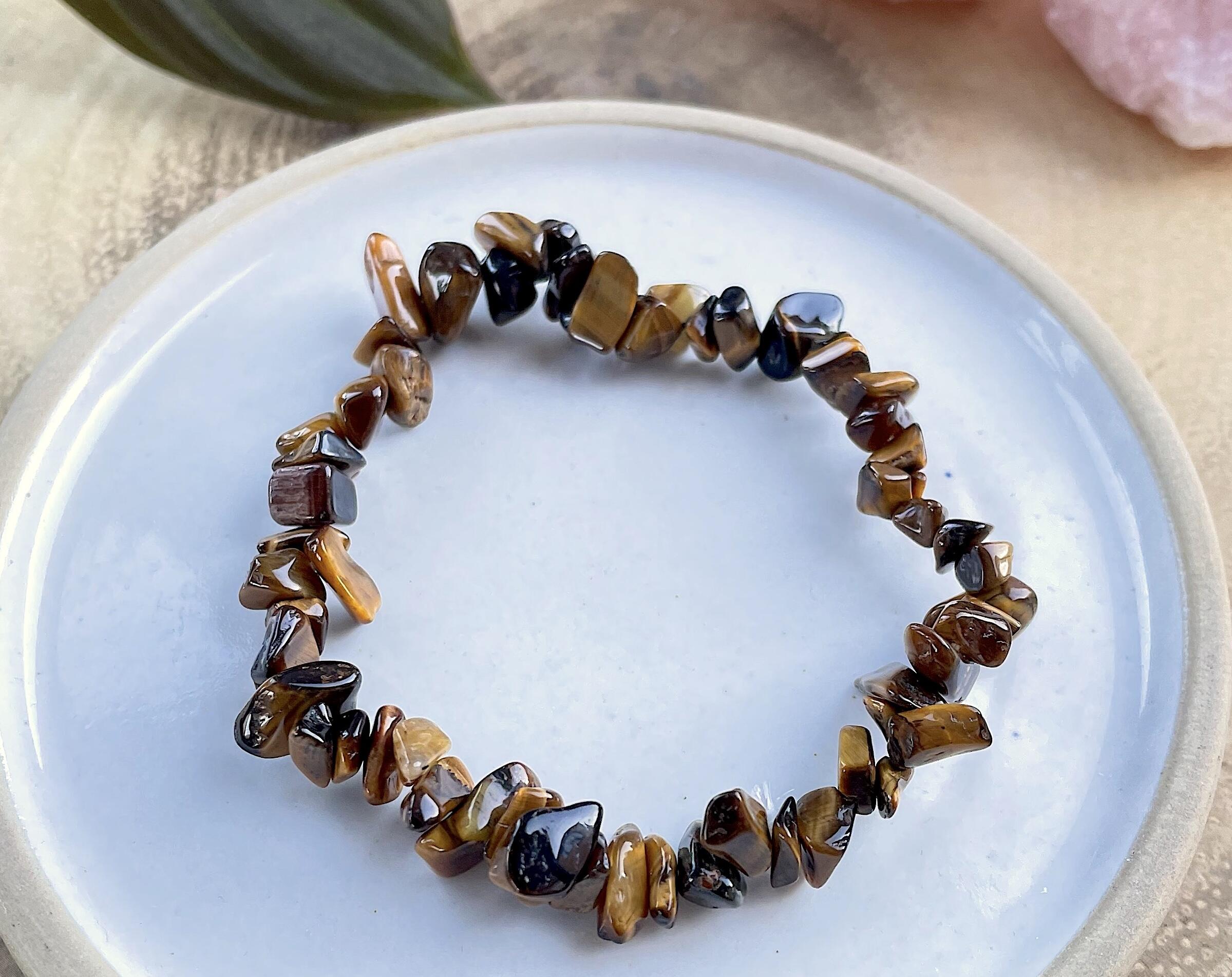 tigers eye chip bracelet