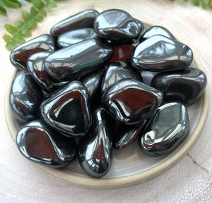 Hematite Tumble Stone Crystal for Grounding Protection Stress and Anxiety, The Holistic Hamper, online crystal shop UK