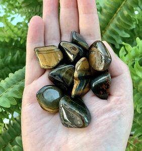 Tigers Eye Polished Tumbled Stone, The Holistic `Hamper, online crystal shop UK