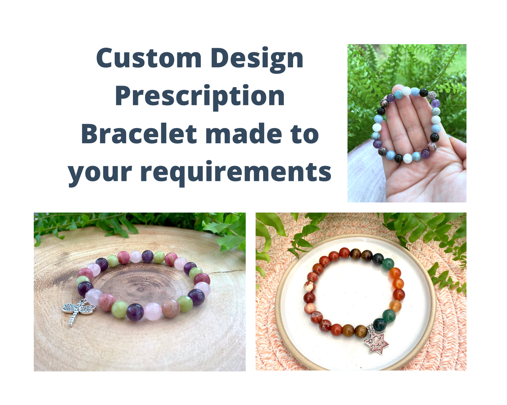 Consultation & Custom Design Service for a Personalised Prescription Handmade Crystal Healing Bracelet, The Holistic Hamper, online crystal shop UK