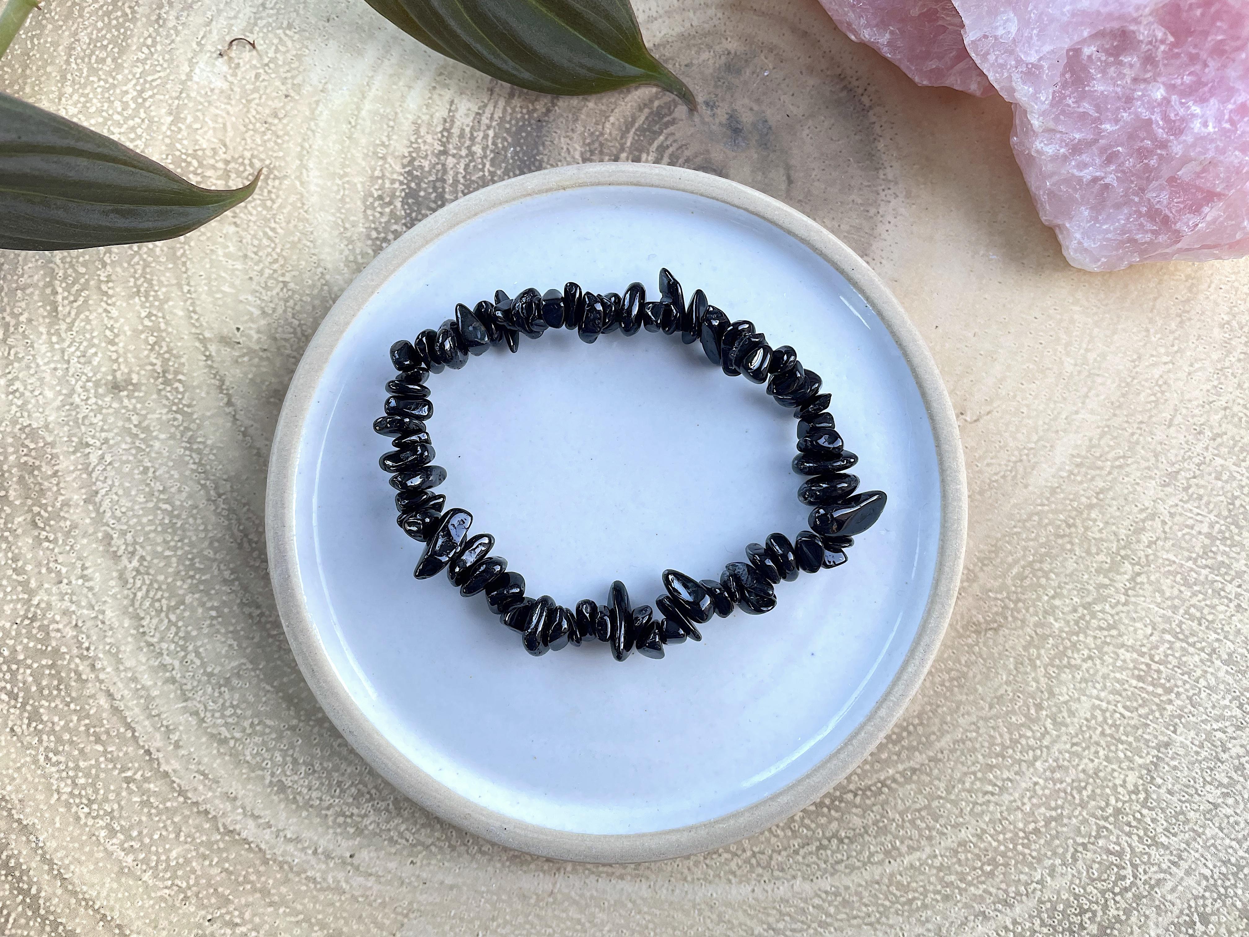 Black Tourmaline (Schorl) Bracelet – Crystal Tale