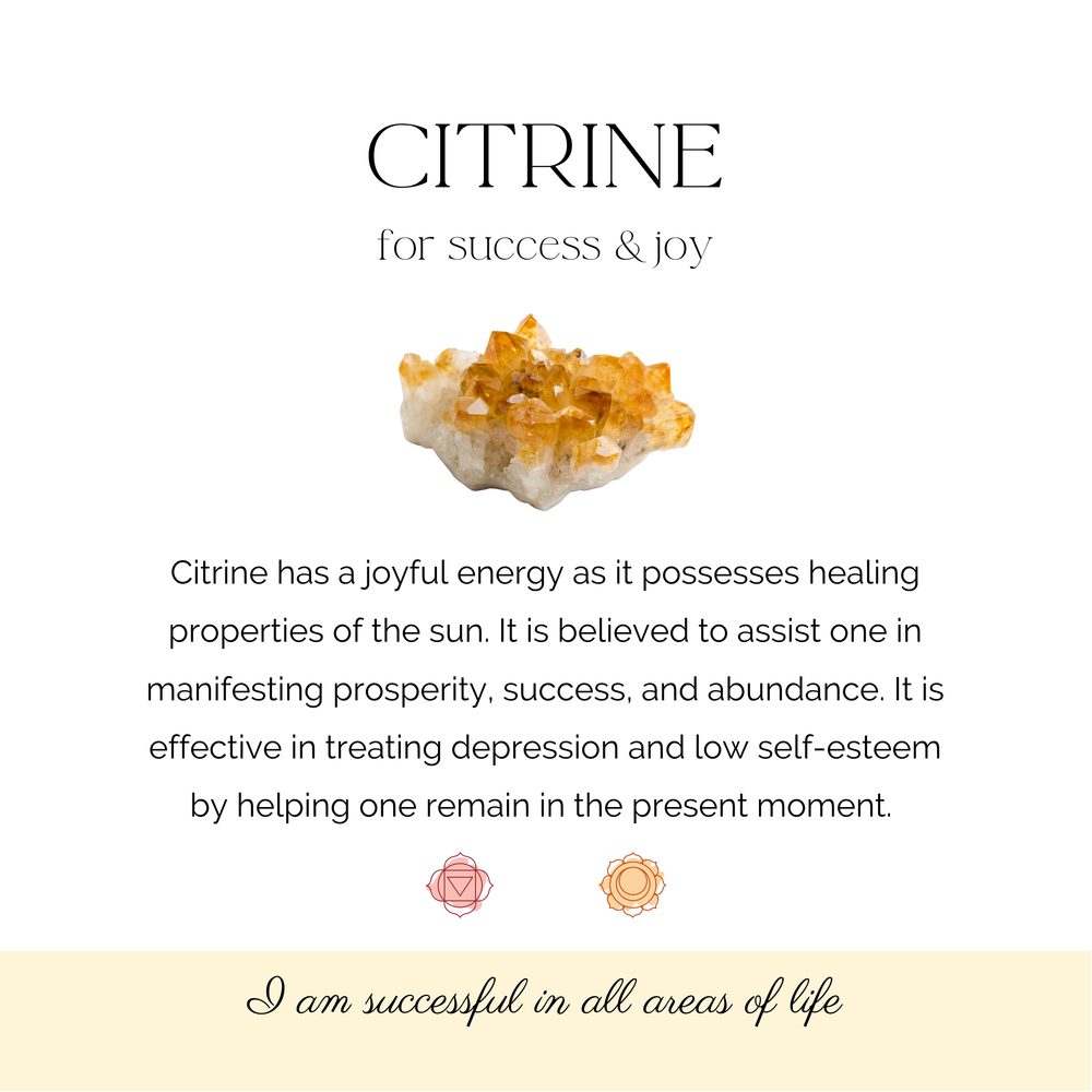 citrine crystal information card