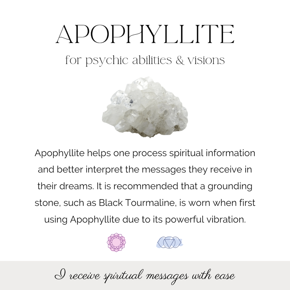 Apophyllite crystal clusters cards, the holistic hamper crystals uk