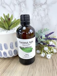 Coconut oil 100ml brown bottle, the holistic hamper natural skincare
