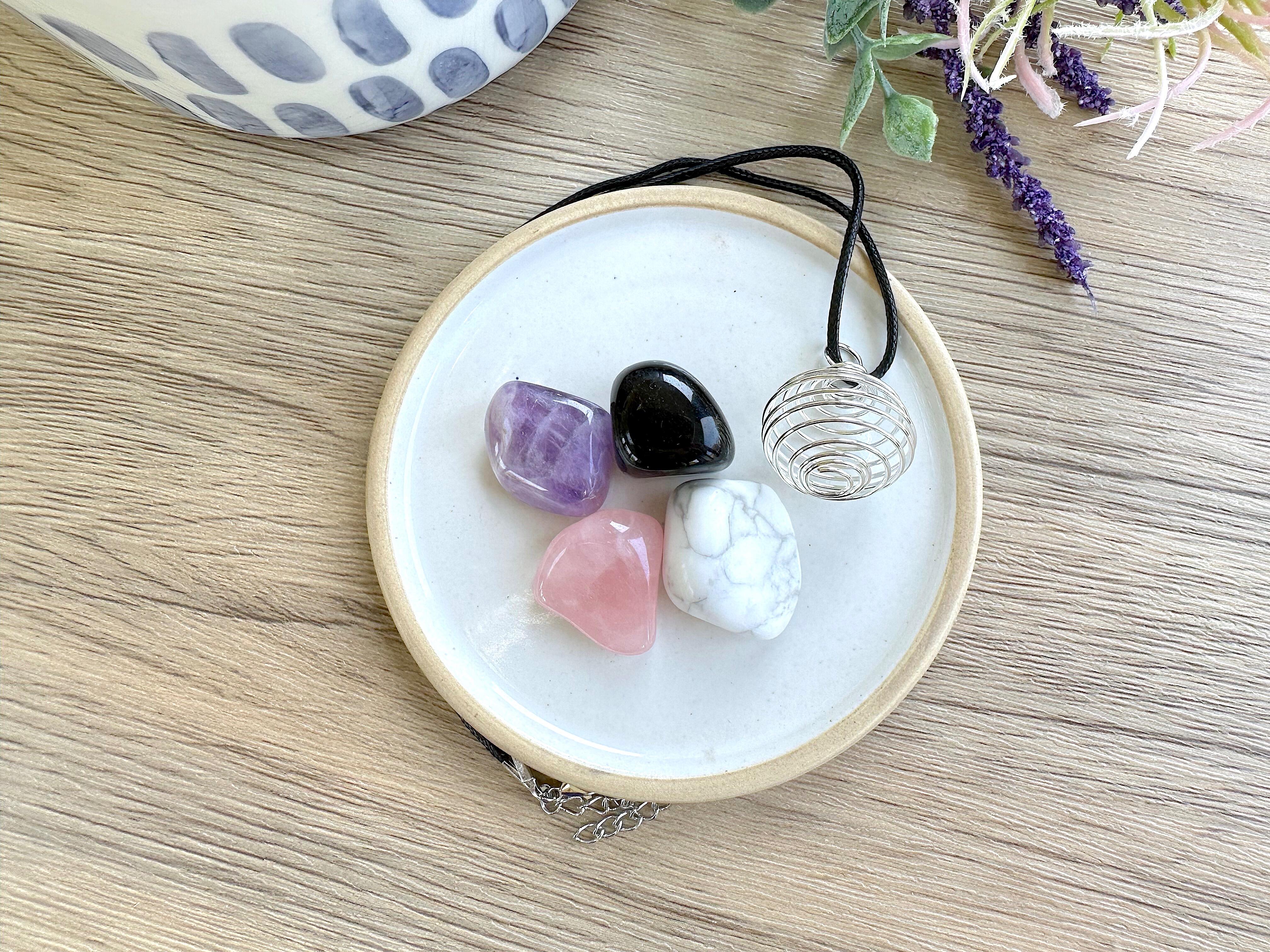 inner healing crystal pendant set