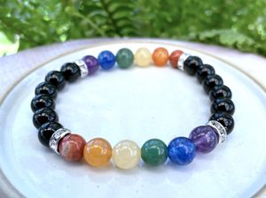 LGBTQ+ Gay Pride Beaded Bling Crystal Bracelet with Rainbow Gemstones, The Holistic Hamper, online crystal healing shop UK